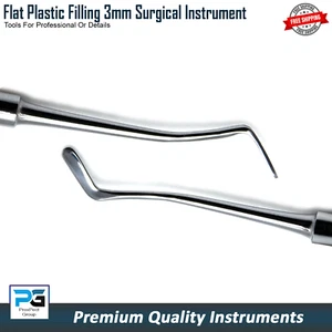 Spatule de remplissage composite dentaire Heidman 3 mm plaçage plat plastique outils de mélange - Photo 1/5