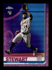 2019 Topps Chrome Pink Refractor #69 Christin Stewart Detroit Tigers