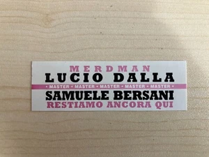Lucio Dalla / Bersani _ Merdman / Restiamo _ Sticker Juke Box _ 1993 - Imagen 1 de 1