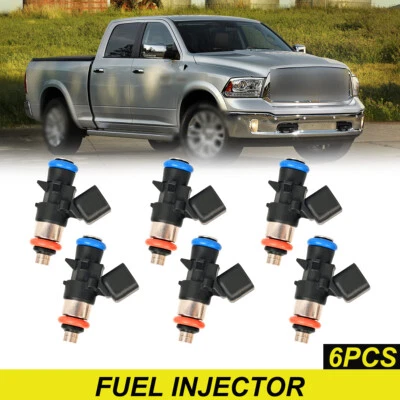 Juego de (6) inyectores de combustible nuevos para Ram Promaster 1500 2014-2017 3,6 L 0280158233 Foto 1 de 4