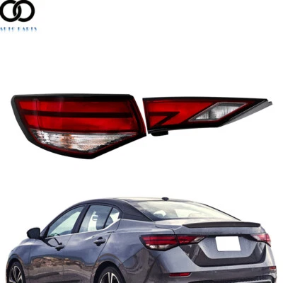 Tail Light Assy Set For 2021-2023 Nissan Sentra Inner and Outer Left Driver Side - Image 1 of 4