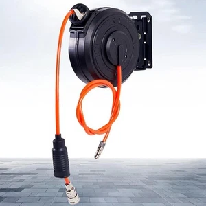 Retractable Air Hose Reel Compact Ceiling Wall Mount 180° Swivel Bracket - Picture 1 of 6