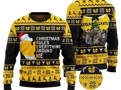 Wu Tang Clan Ugly Christmas Sweater Wu-tang Clan Merry Christmas Ugly Sweater - Image 1 of 3