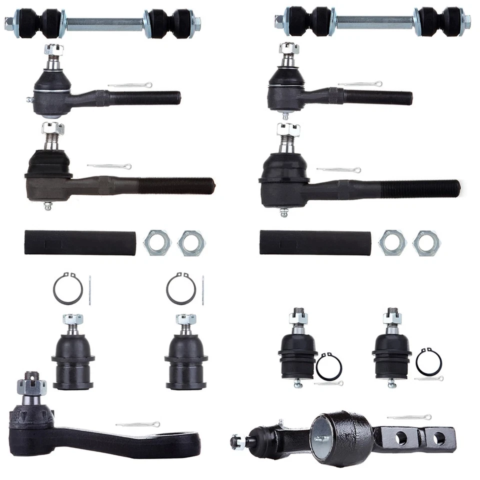 14Pcs For 1997-2002 Ford Expedition Front Ball Joints Tie Rods Pitman Idler Arm - Image 1 of 1