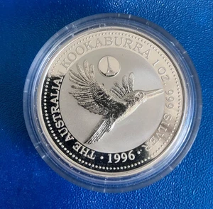 1996 1 oz .999 Silver Australia Kookaburra European Privy Mark ‘France’ - Picture 1 of 2
