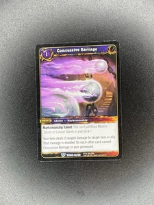Concussive Barrage 42/263 Throne Of Tides World Of Warcraft TCG - Picture 1 of 2