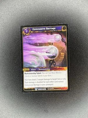 Concussive Barrage 42/263 Throne Of Tides World Of Warcraft TCG - Image 1 of 2