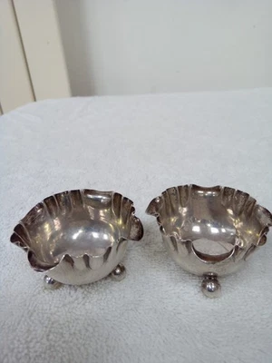 Par de platos bon bon de plata de ley. Hallmarked Birmingham 1928 Foto 1 de 4