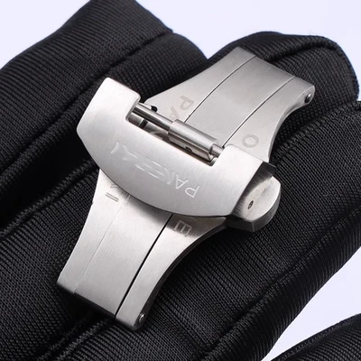 Cierre de despliegue de acero cepillado Panerai 22 mm - Repuesto para Panerai Foto 1 de 4