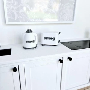 Puppenstube Modern Smeg Wasserkocher & Toaster Set, Miniatur Wasserkocher, Auswahl - Bild 1 von 9