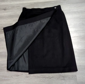 Falda envolvente lápiz J CREW lana cachemir talla 10 silenciosa lujo carrera oficina - Imagen 1 de 6