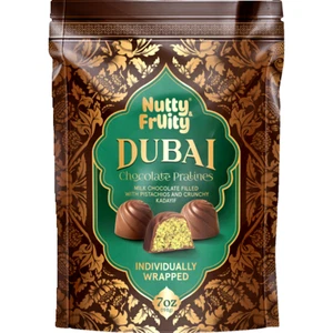 Nutty Fruity 7 oz. DUBAI CHOCOLATE PRALINES Pistachios & Crunchy Kadayif BB 8/26 - Picture 1 of 1