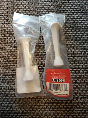 Pacote com 2 - Paradas de porta Brainerd B6102 acabamento branco - Imagem 1 de 3