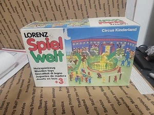Lorenz Spiel Welt Zirkus Kinderland Holz Spielset Germany mit Box - Bild 1 von 8