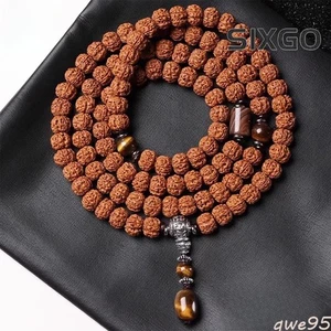 Bodhi Hand String Buddhist Beads Necklace Bodhi Ornaments Prayer Beads Bracelet - Picture 1 of 5