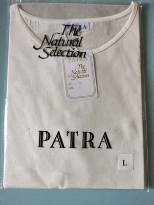 Patra Ladies 100% Silk Top Ivory Size L   (Round Nick) New — 第 1/4 张图片