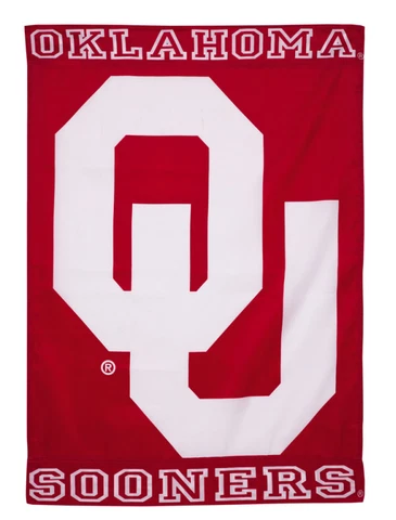 University of Oklahoma Sooners Athletics Silkscreen Flag NCAA Licensed College Cover