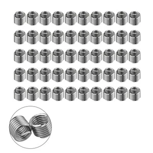 50x Stainless Steel M6 X 1.0 1.5D Insert Length Helicoil Wire Thread Insert - Picture 1 of 15
