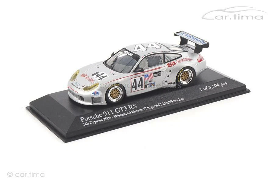 Porsche 911 GT3 - 24h Daytona 2004 Policastron/Fitzgerald MINICHAMPS 1:43 4000 - Immagine 1 di 1