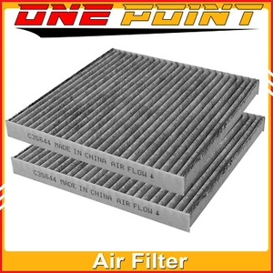 Carbonized Car Carbon Filter Set For 2007-15 16 Hyundai Elantra Kia Forte 2.0 - Picture 1 of 16