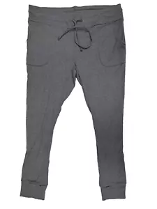 Ultra Flirt Women's Waffle Lounge Pants Sleep Pants Drawstring Gray Size 1X - Picture 1 of 1