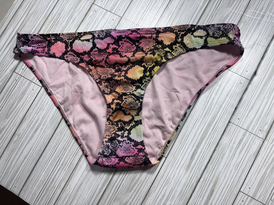 Xhilaration Arco Iris Animal Print Acanalado Parte Inferior Talla XL Foto 1 de 3