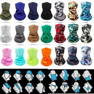 Coole Gesichtsmaske Abdeckung Schal Halstuch Gamaschenkappe elastische Röhre Mehrzweck Bandana - Bild 1 von 28