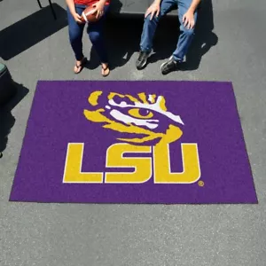 NCAA - LSU Tigers Ulti-Mat Rug - 5ft. x 8ft. LSU Primary Logo - Picture 1 of 5