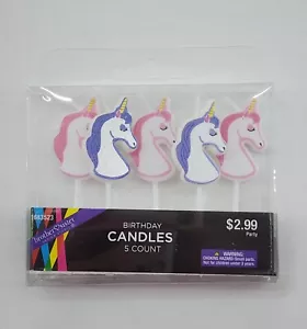 Unicorn Head Shape Candles Birthday Cake Party Candles - Picture 1 of 2