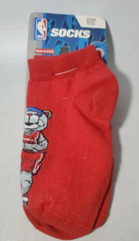 NBA Houston Rockets Socks Size Child (8-13) 1 Pair NEW Cover