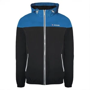 Chaqueta Lambretta Color Block Abrigo Azul Marino XXL Ligero Con Capucha Cremallera Con Capucha - Imagen 1 de 3