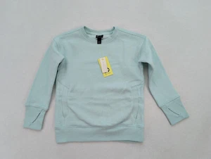 All In Motion Girl's Sweatshirt Size XS (4/5) Mint Green Crewneck Pullover NEW - Picture 1 of 11