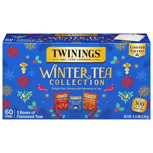 Twinings Winter Tea Collection 60ct – Holiday Flavors, Gift Box Set - Picture 1 of 4