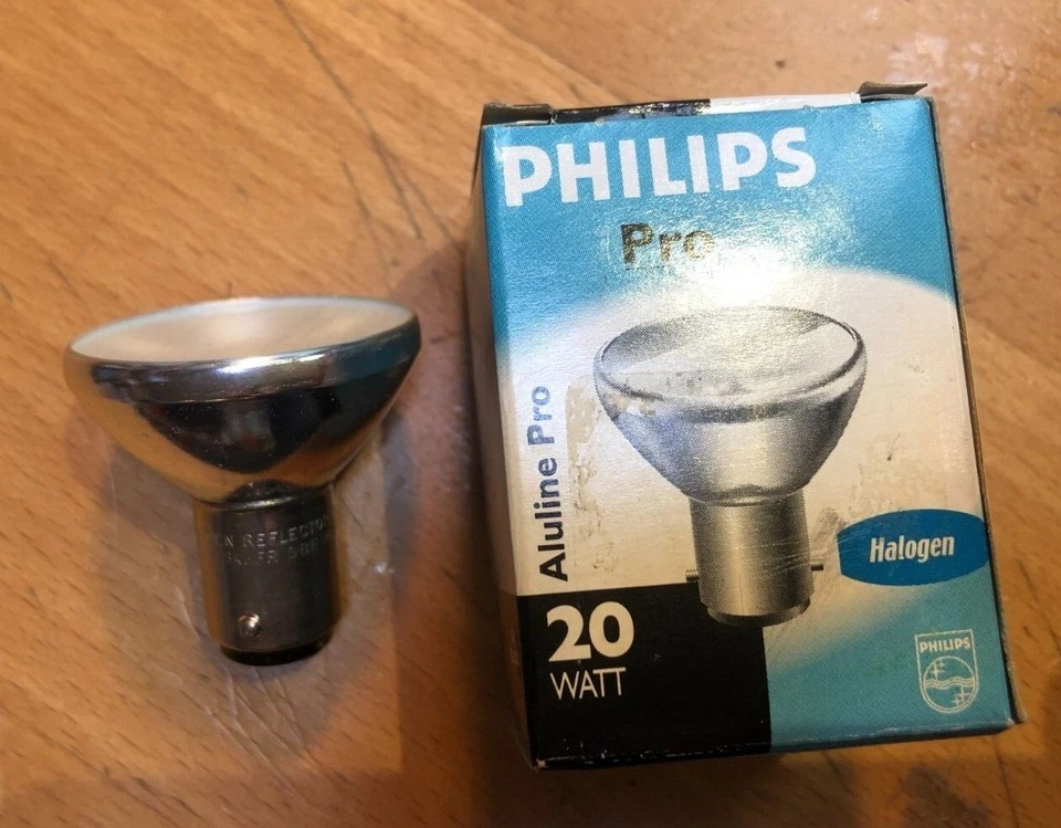 Philips Aluline Halogen Lamp Reflector Clear BA15d 12V 20W 18° 6434 CL B15d 37Mm - Image 1 of 1