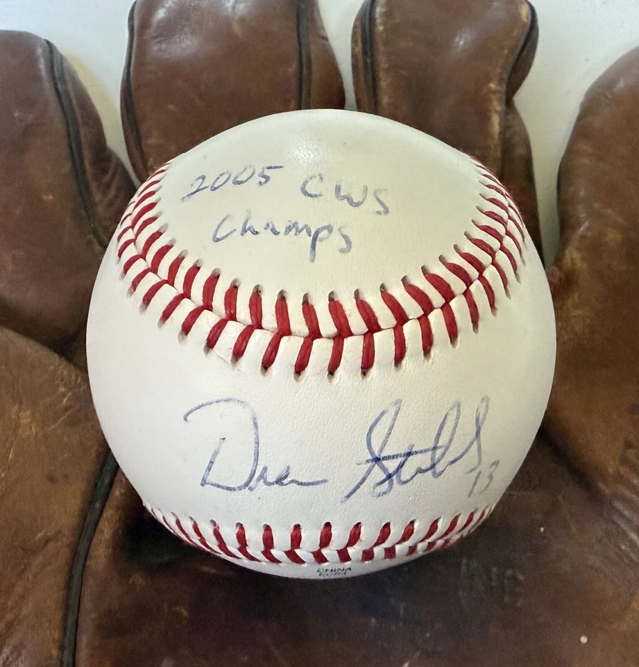 Drew Stubbs autografado "2005 CWS Champs" oficial menor Lg. Bola de beisebol - Imagem 1 de 2