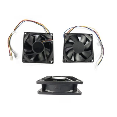 Computer Case Cooling Fan 3-pack 80x80x25mm MX8025ABH1 12V .4A 50CFM 4-pin New - Image 1 of 4