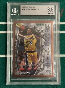 1996-97 Topps Finest #74 Kobe Bryant Lakers RC Rookie HOF BGS 8.5 w/ 9 HOF GOAT