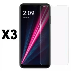 3 Pack Anti Scratch Tempered Glass Screen Protector for T-Mobile Revvl V+ 5G - Picture 1 of 1