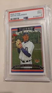 2006 Topps Justin Verlander PSA #9