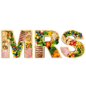 Yingoto 3pcs Bamboo Wooden MRS Charcuterie Board Letters Eco Natural Wood Cha... - Picture 1 of 7