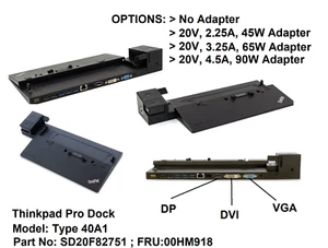 Lenovo ThinkPad Pro Dock 40A1 Docking Station - Picture 1 of 1