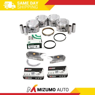 Pistons Main Rod Bearings Fit 94-00 Honda Civic Si Del Sol 1.6L P30  B16A2 B16A3 - Image 1 of 4