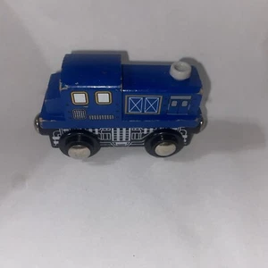 Imaginarium Wooden Magnetic Blue Train Car Fits Brio & Thomas The Train - Picture 1 of 5