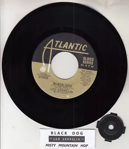 LED ZEPPELIN Black Dog & Misty Mountain Hop 7" 45 rpm record + juke box strip - Picture 1 of 2
