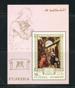 Z600 Fujeira 1971 pinturas artísticas hoja Durero MNH - Imagen 1 de 1