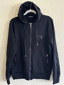 Sudadera con capucha y cremallera negra Dolce & Gabbana talla M G9Bm6T G7Yf1 para hombre - Imagen 1 de 7