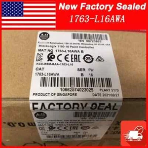 New Factory Sealed Allen-Bradley 1763-L16AWA MicroLogix1100 16 Point Controller - Picture 1 of 7