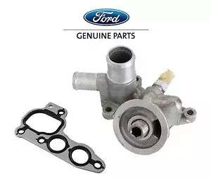 5.4L V8 OEM Ford 2L1Z-6881-CA Engine Oil Filter Adapter Cooler w Sensor & Gasket - Picture 1 of 6