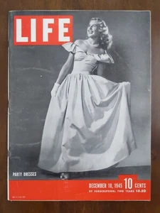 Vtg Life Magazine DECEMBER 10, 1945 Nazi War Criminals, RARE NEWSTAND COPY - Imagen 1 de 2