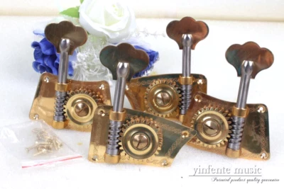 Upright violin Peg Metal Pegs 3/4 4/4 Size Big Wheel Double violin Peg Brass - Image 1 of 4